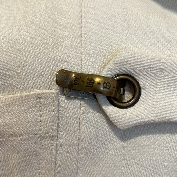 L.A.M.B. By Gwen Stefani Gorgeous Cotton Denim Coat With Logo Metal Clasps 10 - Picture 7 of 13